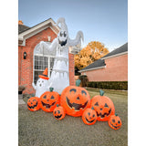 Inflatable Pumpkin Patch Lawn Display for Halloween Decor and Festive Celebrations