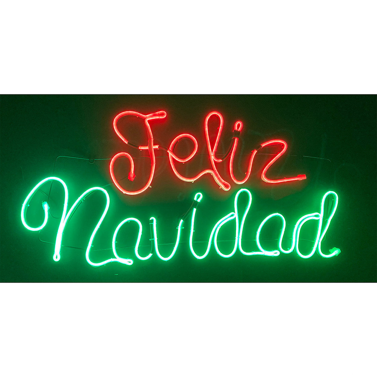 Lighted Feliz Navidad Sign for Christmas Holiday Decor and Seasonal Celebrations