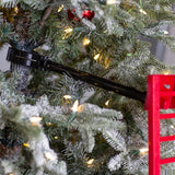 43 Inch Animated Ladder Climbing Elf Christmas Decoration for Holiday Cheer and Festive Decor