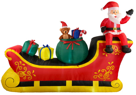 Giant Santa Sleigh 10Ft