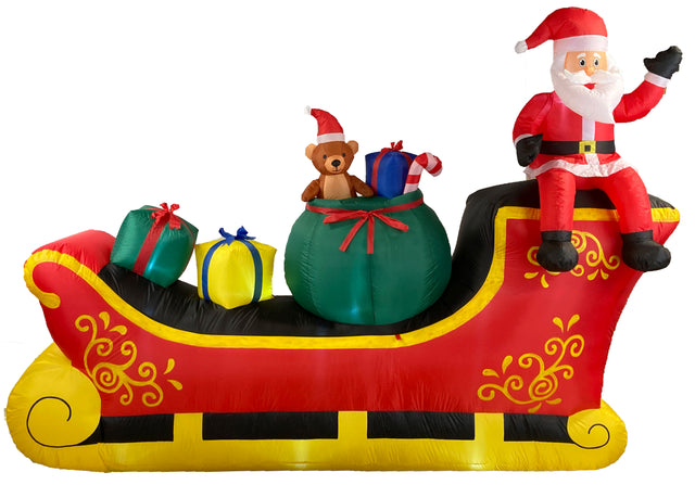Giant Santa Sleigh 10Ft