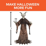 7 Ft. 9" Animated Light-Up The Time Demon Halloween Decoration