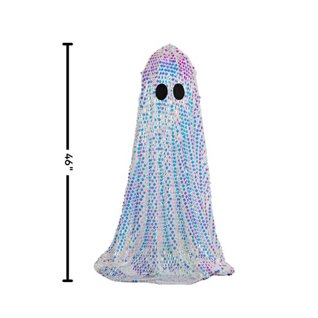 46 1/2" Tall Disco Mosaic Ghost Halloween Decoration