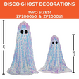 32 1/4" Short Disco Mosaic Ghost Halloween Decoration
