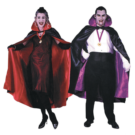 Reversible Black And Red Cape