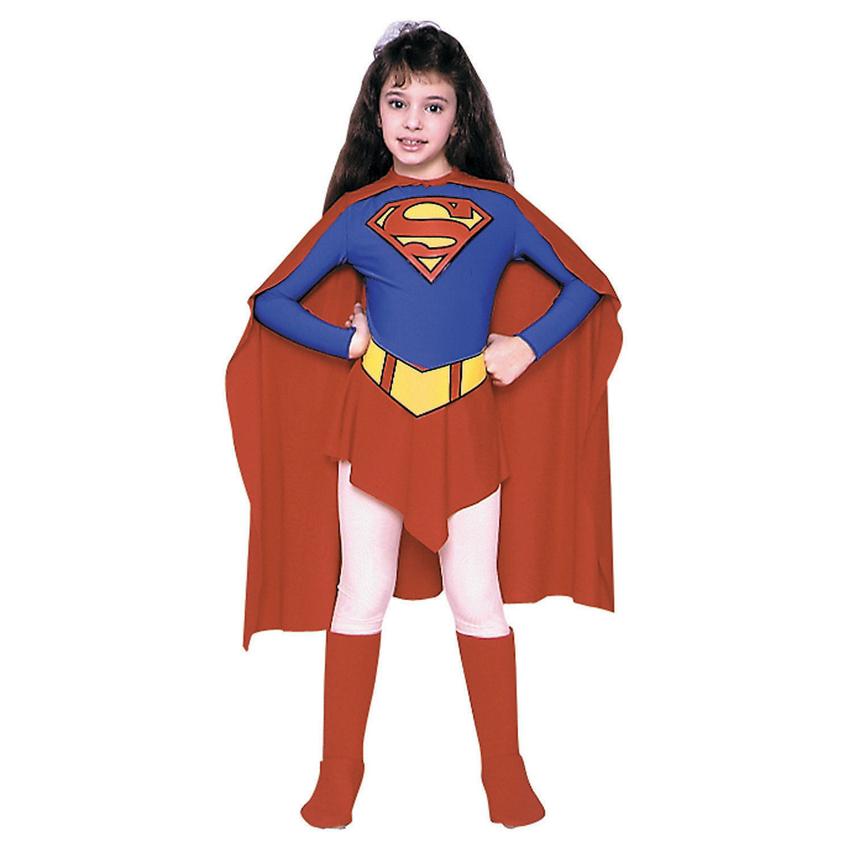 Girl's Supergirl Child Costume for Halloween Parties and Superhero Dress Up Events