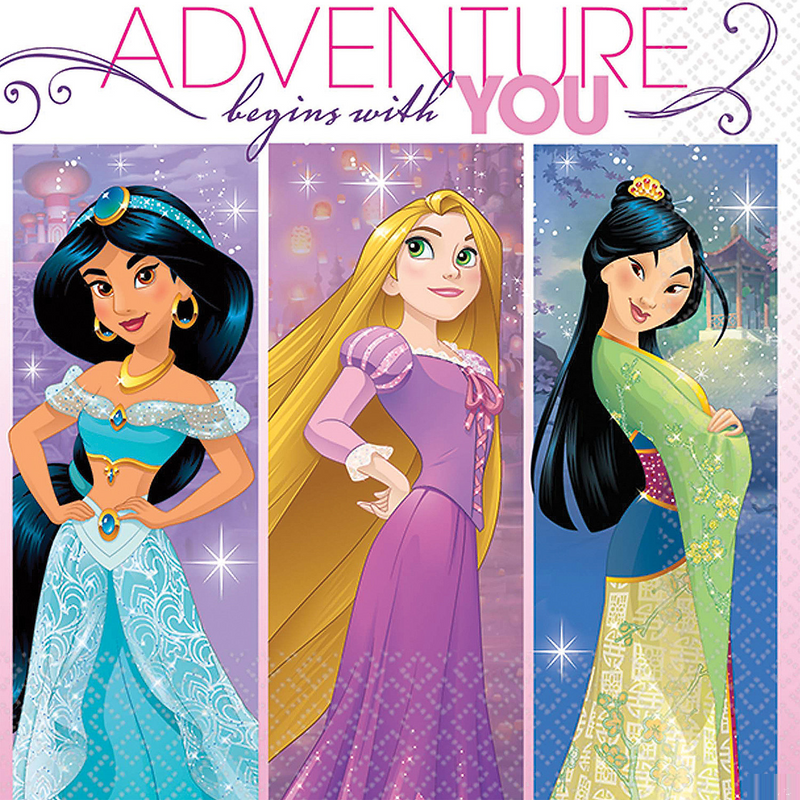 DISNEY PRINCESS 1ST BEV NAPKIN