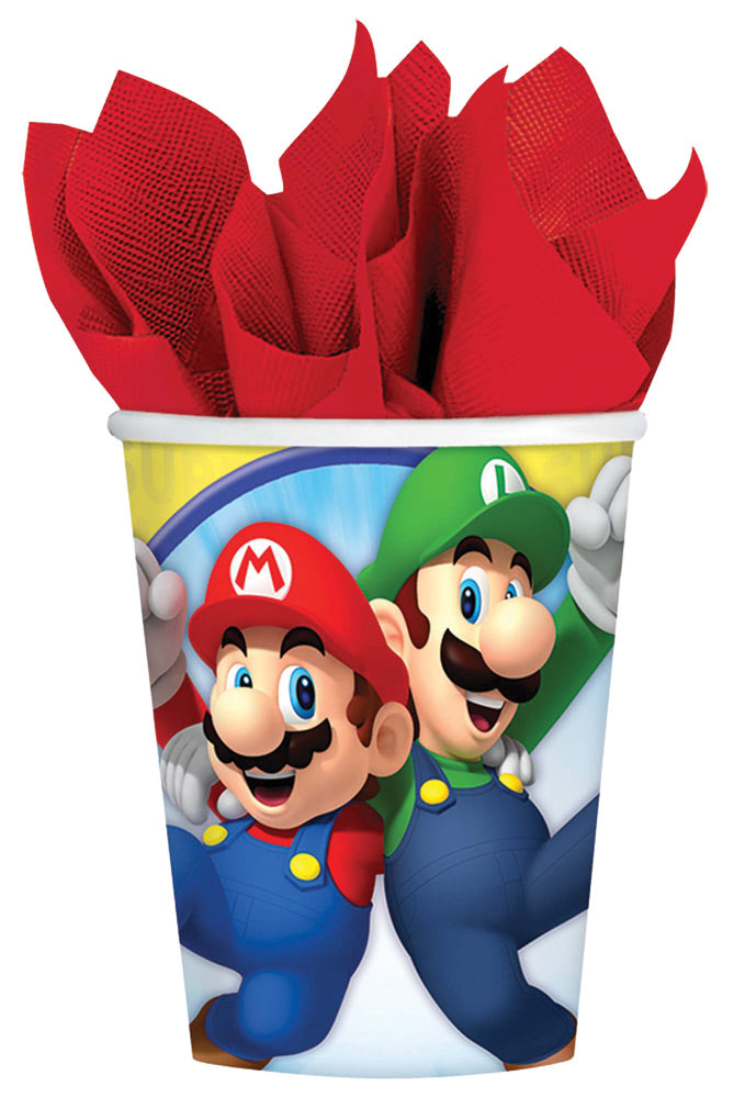 Super Mario Party Cups for Themed Celebrations Birthdays and Kids Events
