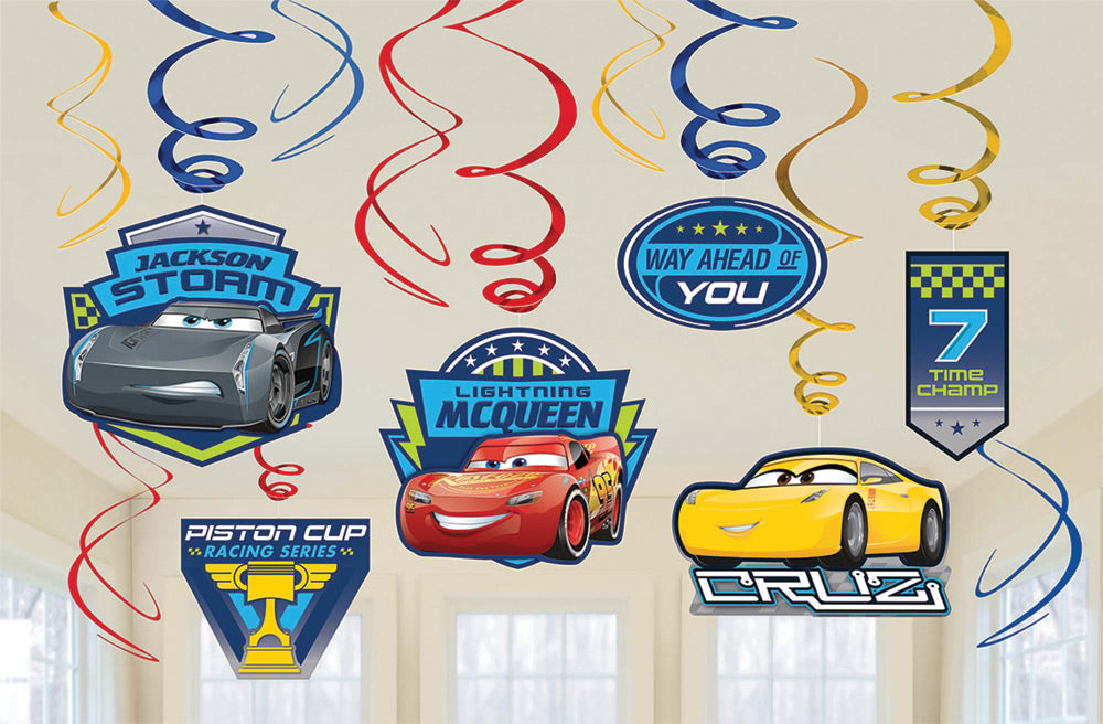 Disney Cars 3 Foil Decor for Birthday Parties and Children's Celebrations
