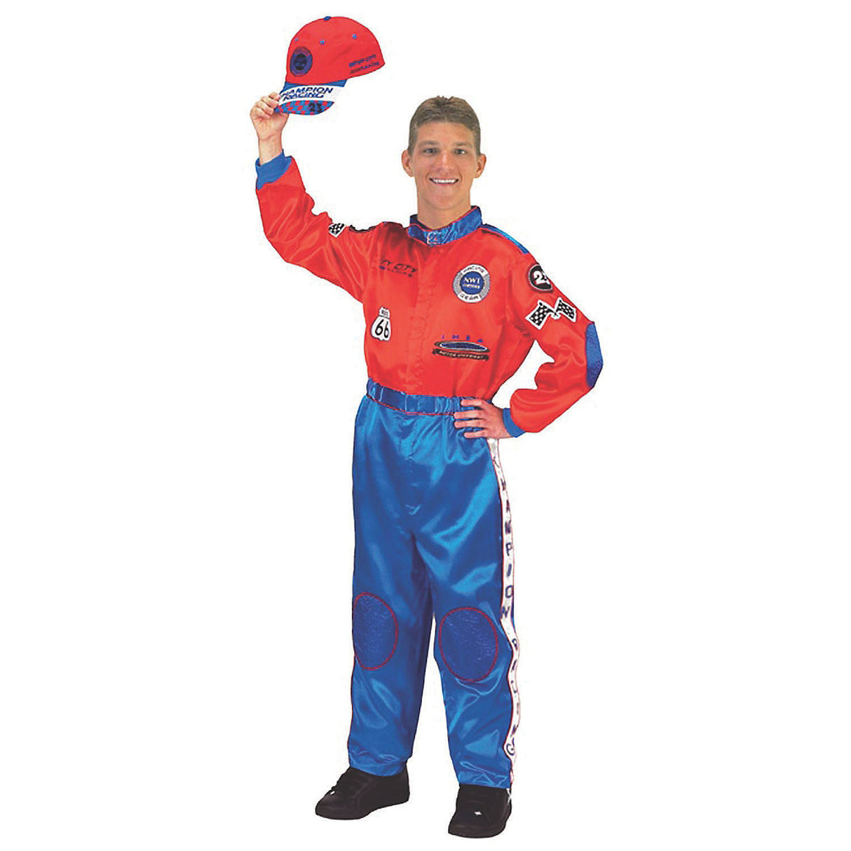 Stylish Men's Car Racing Costume for Theme Parties and Halloween Events