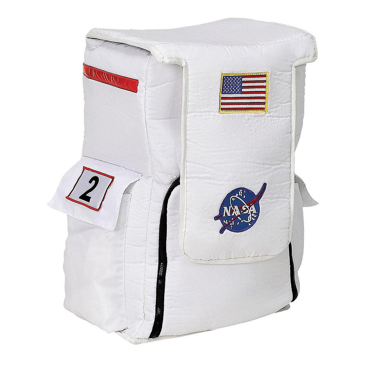 White Astronaut Back Pack Costume Accessory for Halloween Parties and Space Themed Events