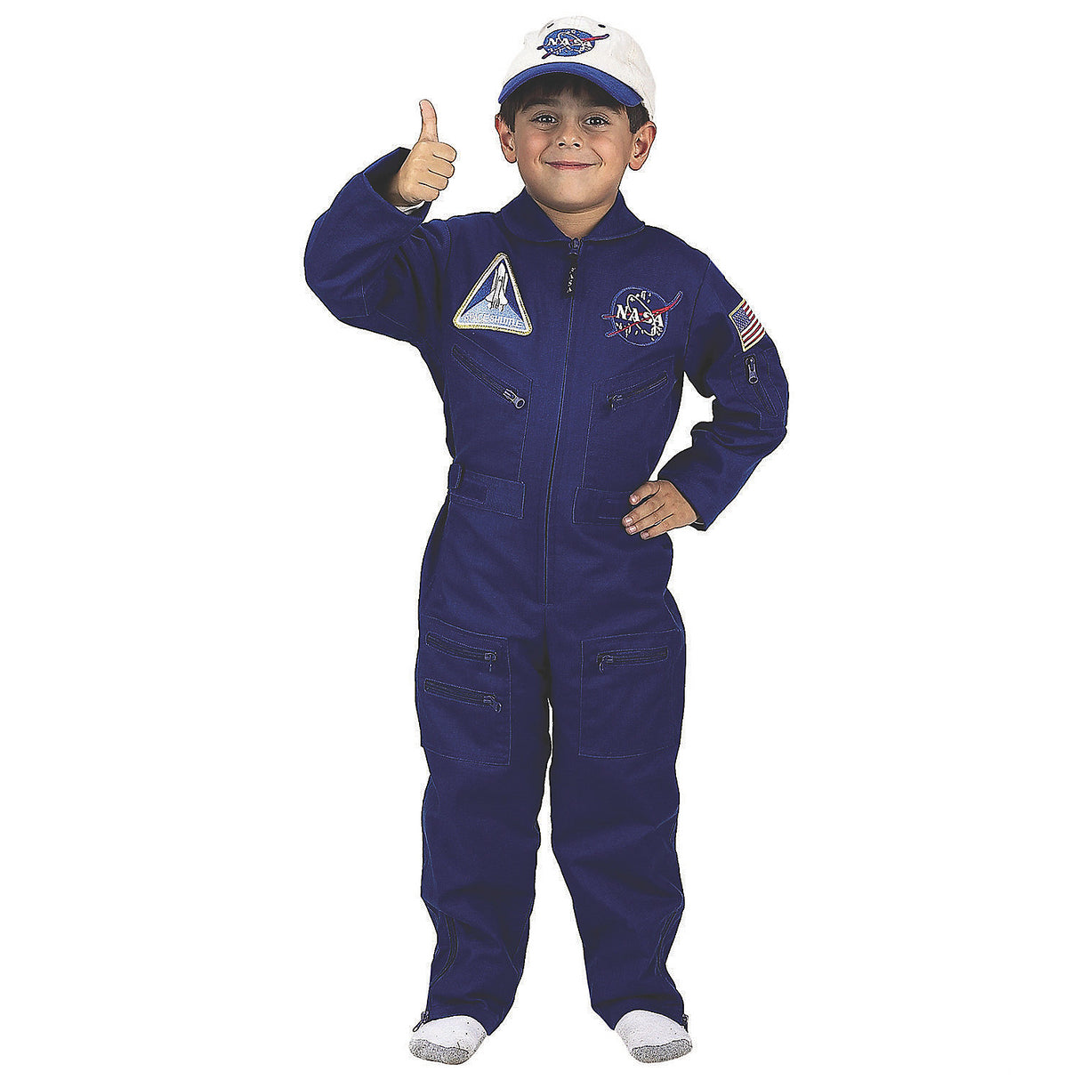 NASA Unisex Flight Suit Costume for Kids for Halloween Dress Up and Space Themed Parties