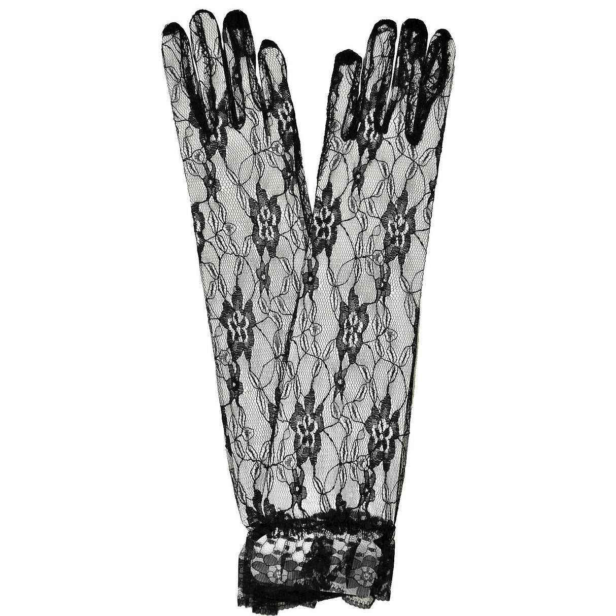 Elegant Lace Gloves for Victorian Costumes Halloween Parties and Theatrical Performances