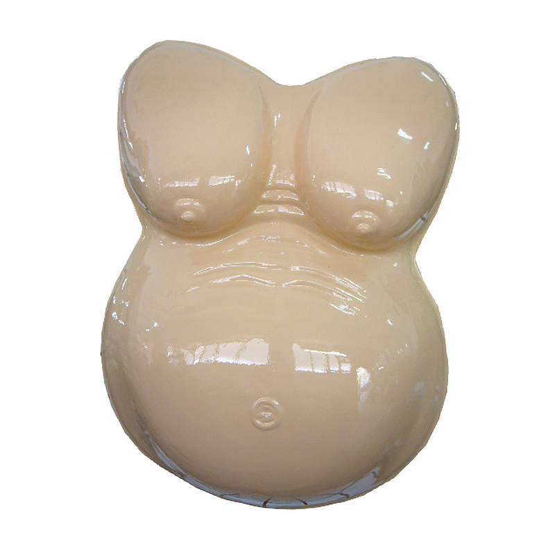 RADYAN Fat Lady Nude Adult Torso - Realistic Costume Prop for Parties product image showing the product clearly