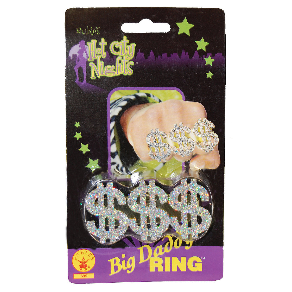 Sparkling Dollar Ring for Costume Parties and Creative Dress Up Events