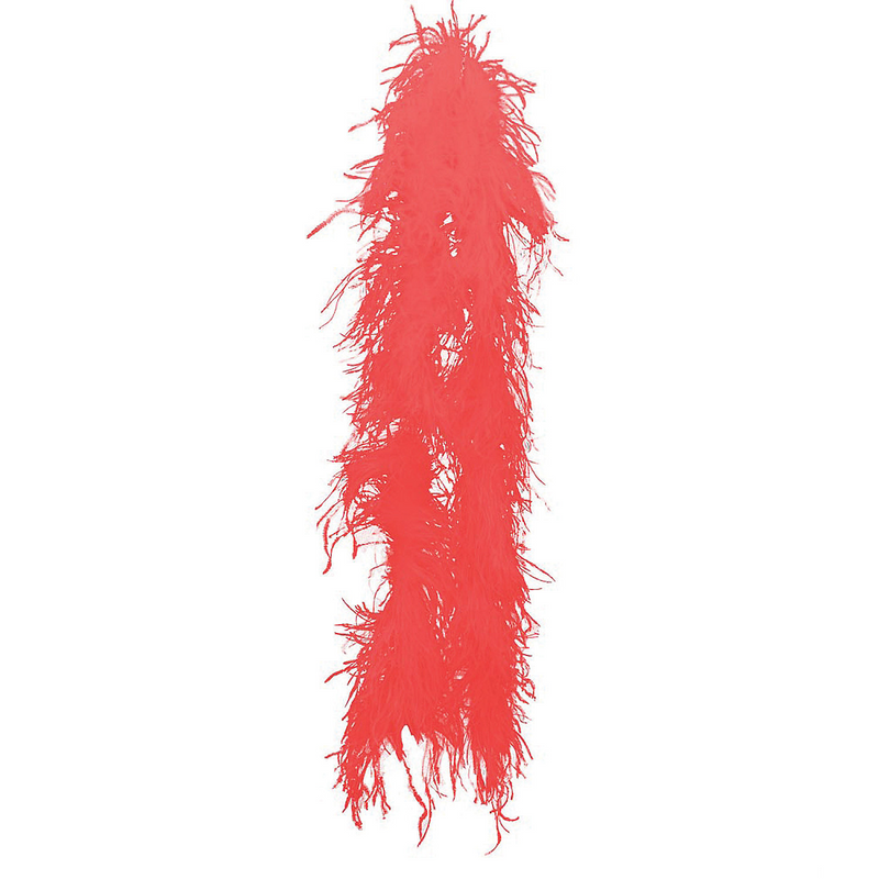 Premium Boa Ostrich Red 2 Yds for Halloween Costumes Parties and Themed Events