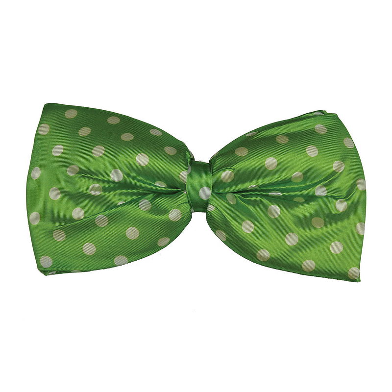 Polka dot Green Jumbo Bow Tie
