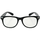 Glasses Blues & Clear - Stylish Halloween Costume Eyewear for Ages 12+ product image highlighting the costume design