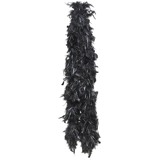 Boa Black Chand With Silver Lurex