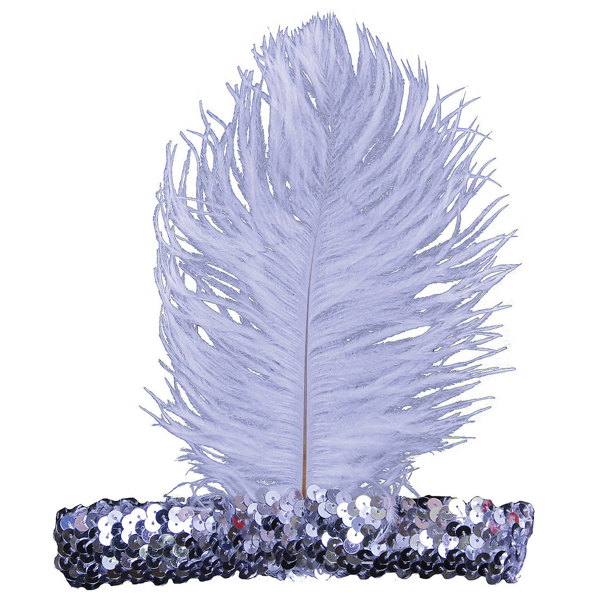 Stylish 1920'S Headband Silver for Themed Parties Costumes and Vintage Events