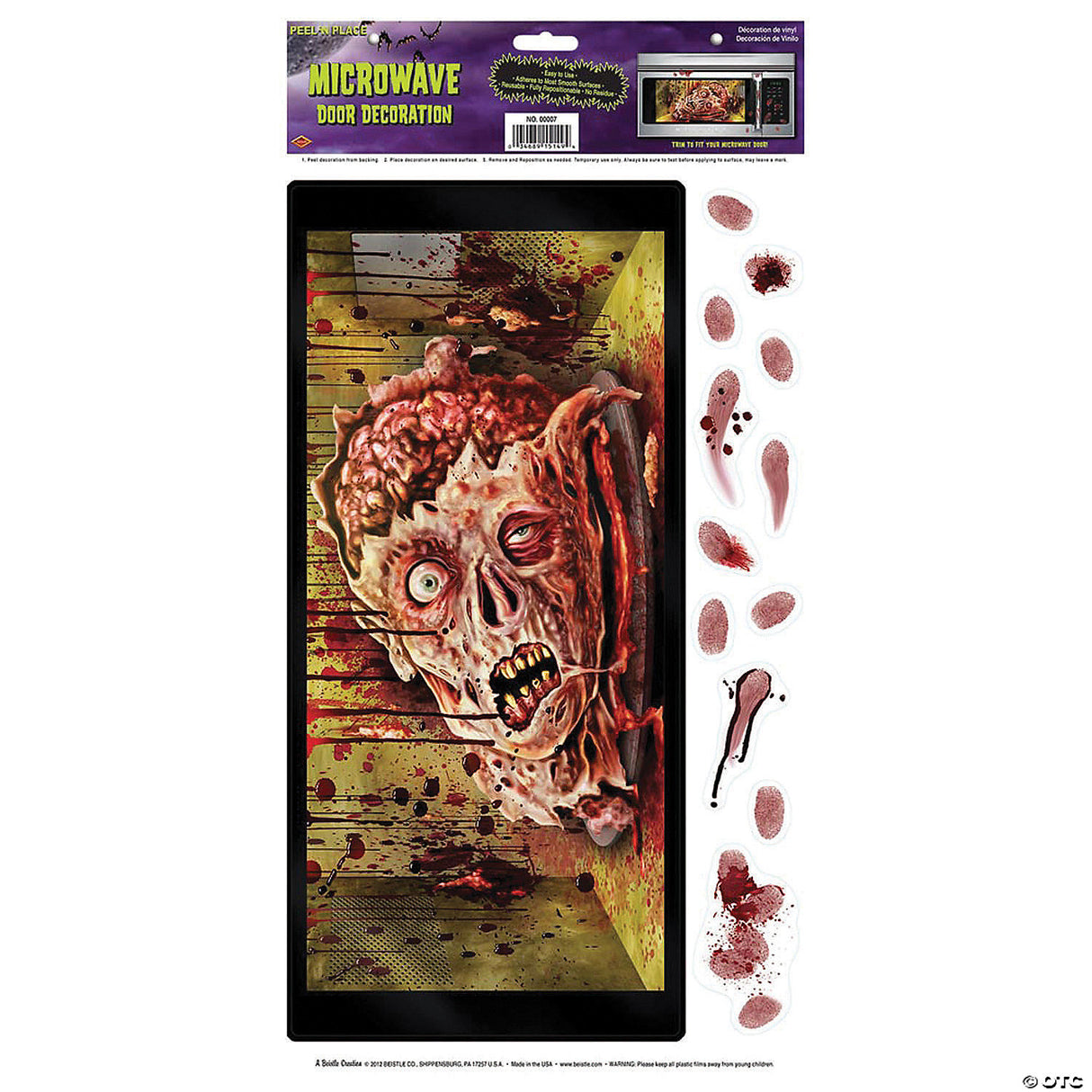Halloween Microwave Door Decor for Spooky Kitchen Decor and Festive Holiday Celebrations