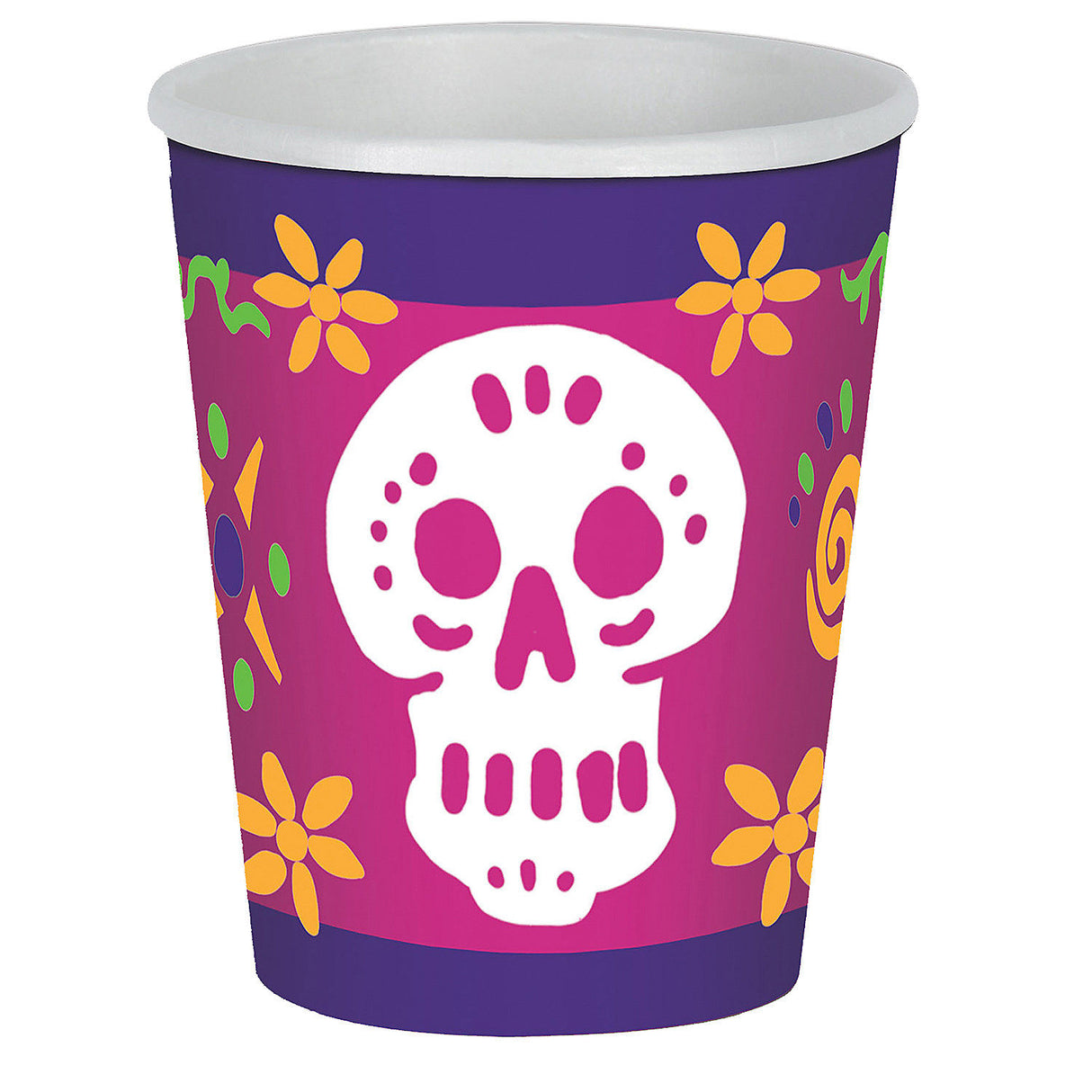 Vibrant Day Of The Dead Cups for Celebrating Festivities and Parties