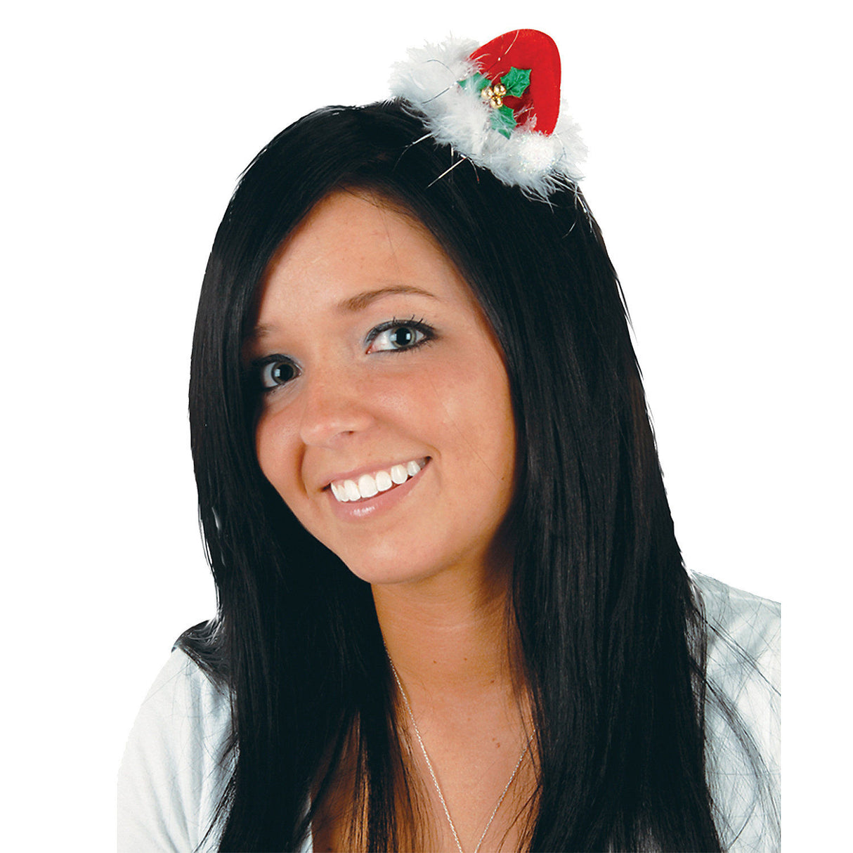Festive Santa Hat Hair Clip for Christmas Parties Caroling and Holiday Cheer