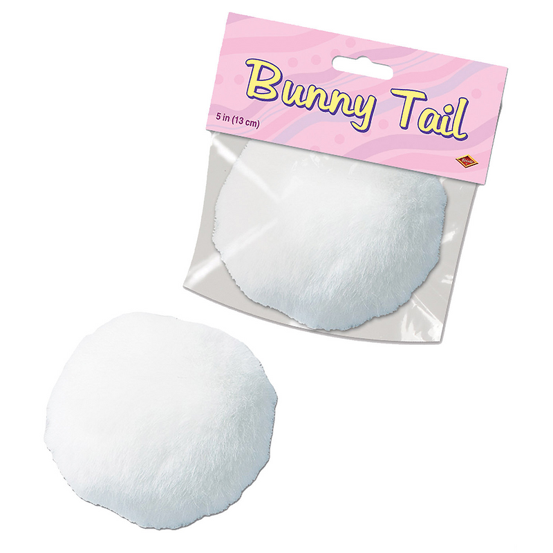 Plush Bunny Tail Costume Accessory for Easter Themed Parties and Dress Up Events