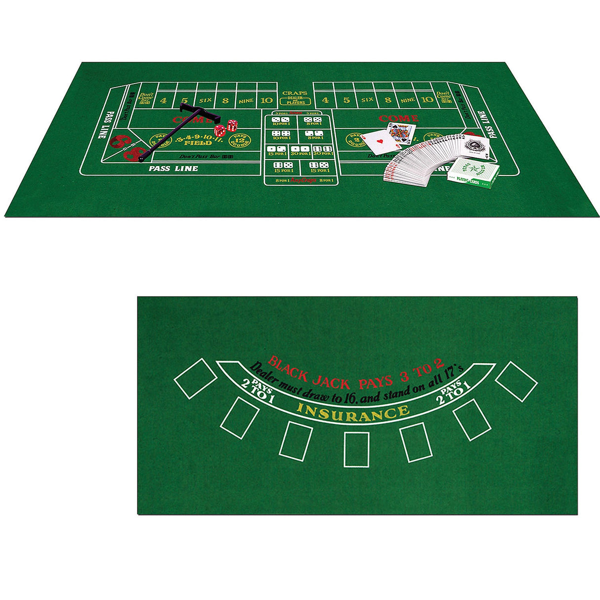 BLACKJACK CRAPS SET
