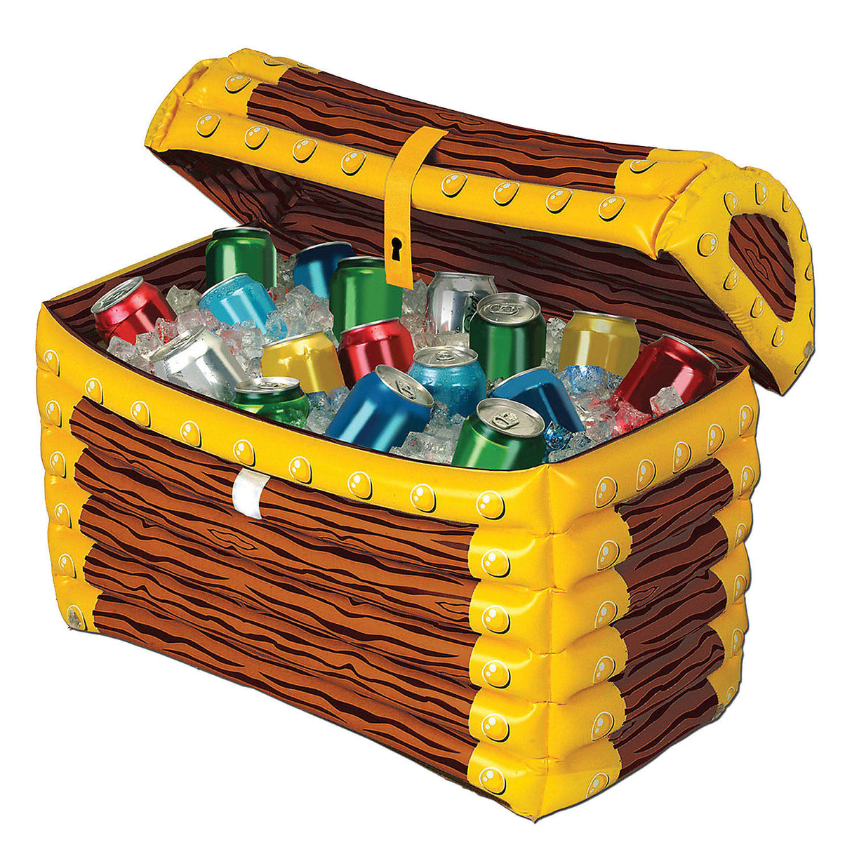 Inflatable Treasure Chest Cooler for Pirate Parties Beach Events and Summer Celebrations