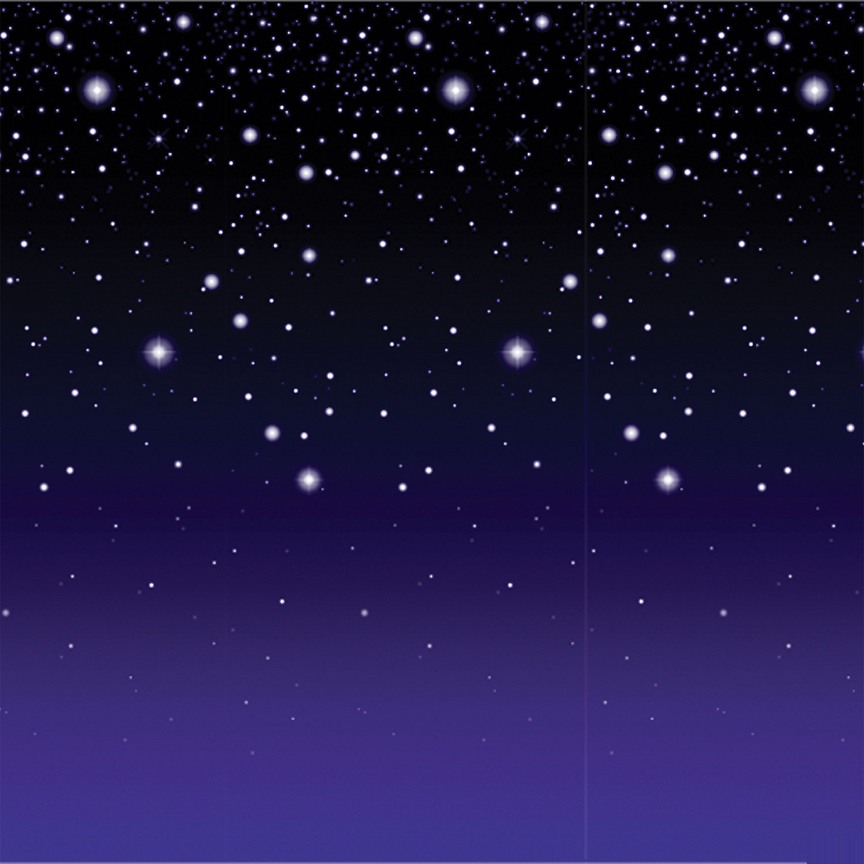 Beautiful Starry Night Backdrop for Night-time Parties Events and Themed Celebrations