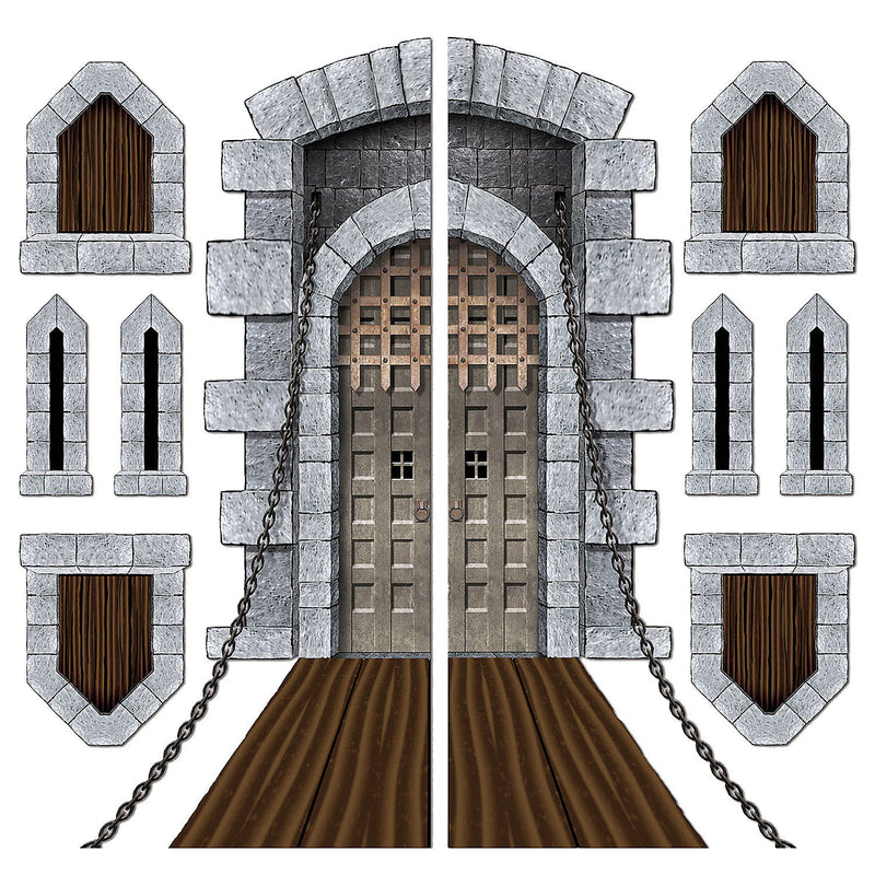 Decorative Castle Door and Window Props for Princess Parties and Royal Events