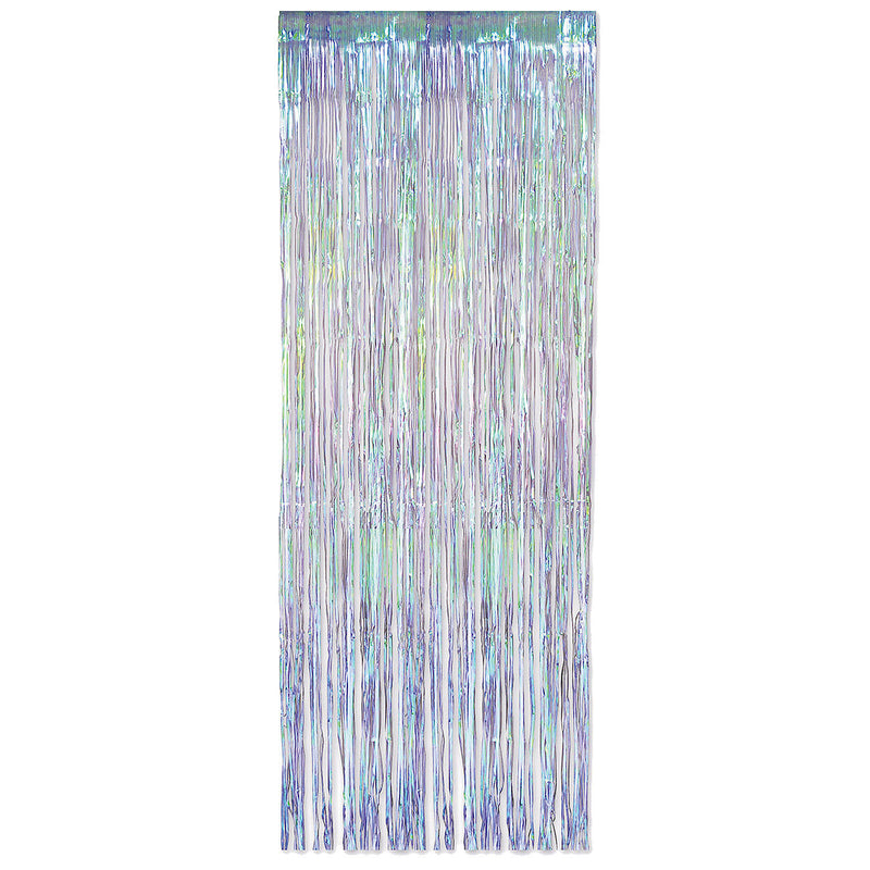 Iridescent Fringe Curtain for Holiday Parties Decorations Backdrops and Event Decor