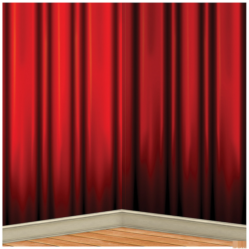 Elegant Red Curtain Backdrop for Awards Parties Events and Photo Opportunities
