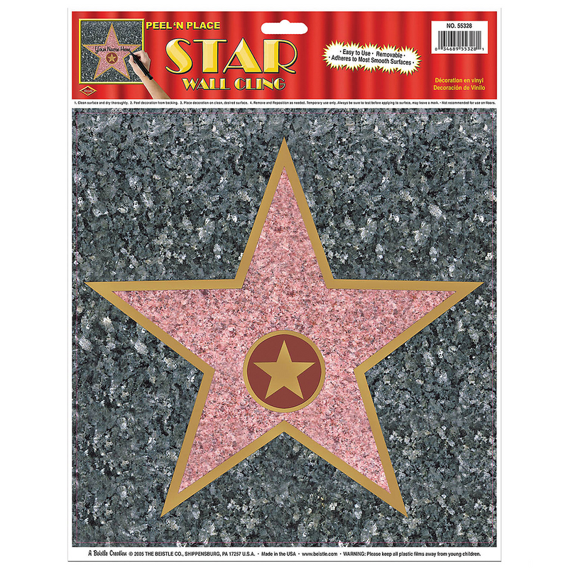 Fun Star Peel N Place Decoration for Birthday Parties and Awards Celebrations