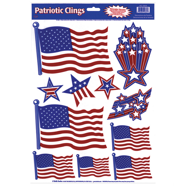 Patriotic Window Clings