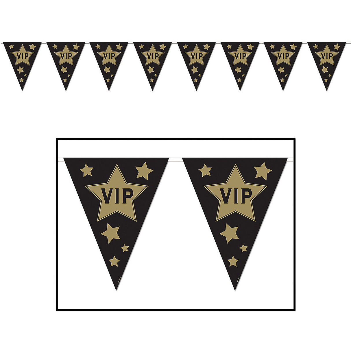 Decorative VIP Pennant Banner for Birthday Parties Awards Ceremonies and Celebrating Special Events