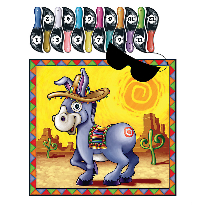 Colorful Donkey Game for Birthdays Parties and Family Gatherings Fun