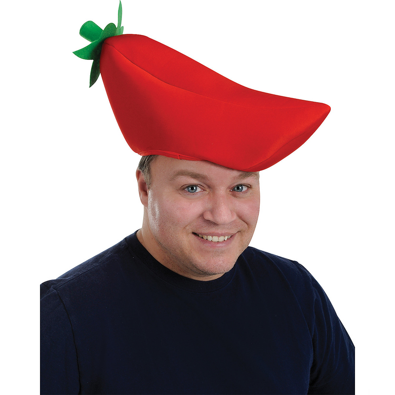 Bright Chili Pepper Hat for Parties Cinco De Mayo Celebrations and Gags