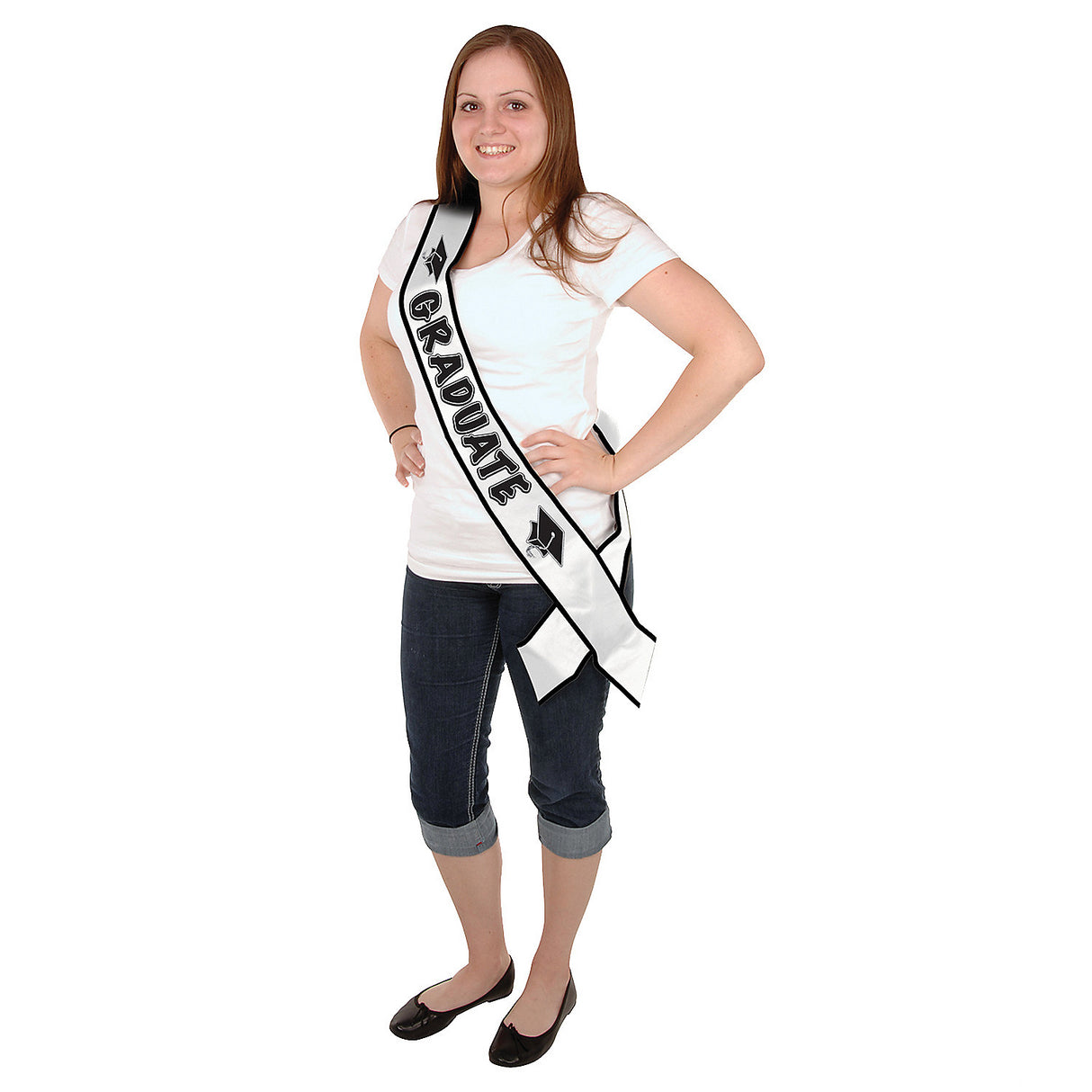 Graduate Satin Sash for Graduation Parties and Celebrations with Friends and Family