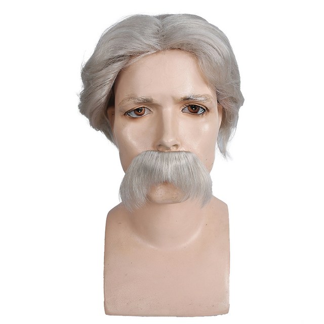 Mark Twain Wig & Mustache