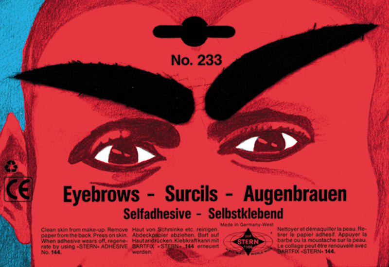 Super Eyebrows for Halloween Costumes Evil Professors and Ominous Looks
