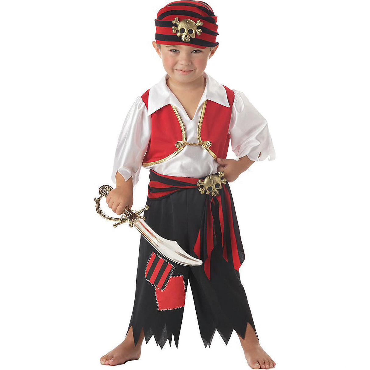 Toddler Ahoy Matey Pirate Costume for Imaginative Play Halloween Events and Community Celebrations