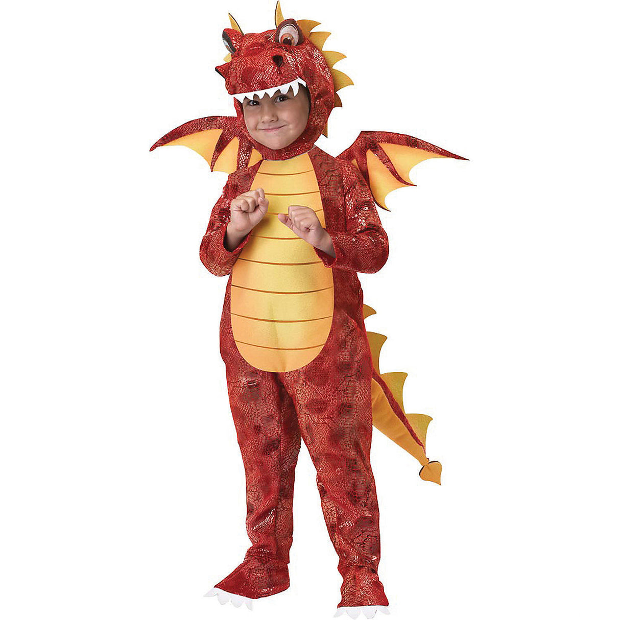 Adorable Boy's Dragon Fire Costume for Halloween Trick-or-Treating and Imaginative Play Adventures