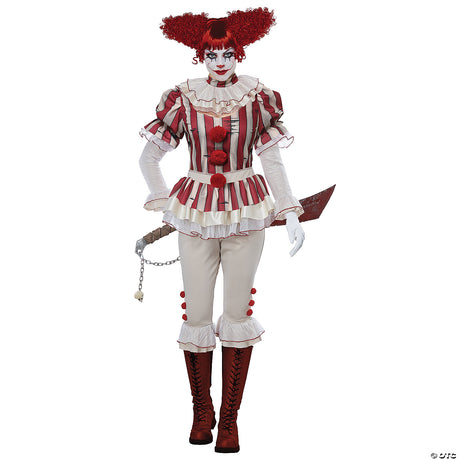 Horrifying SADISTIC CLOWN ADULT Costume for Halloween Parties Scary Events and Theatrical Performances