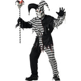Adult Evil Jester Costume for Halloween Parties Scary Events and Themed Celebrations