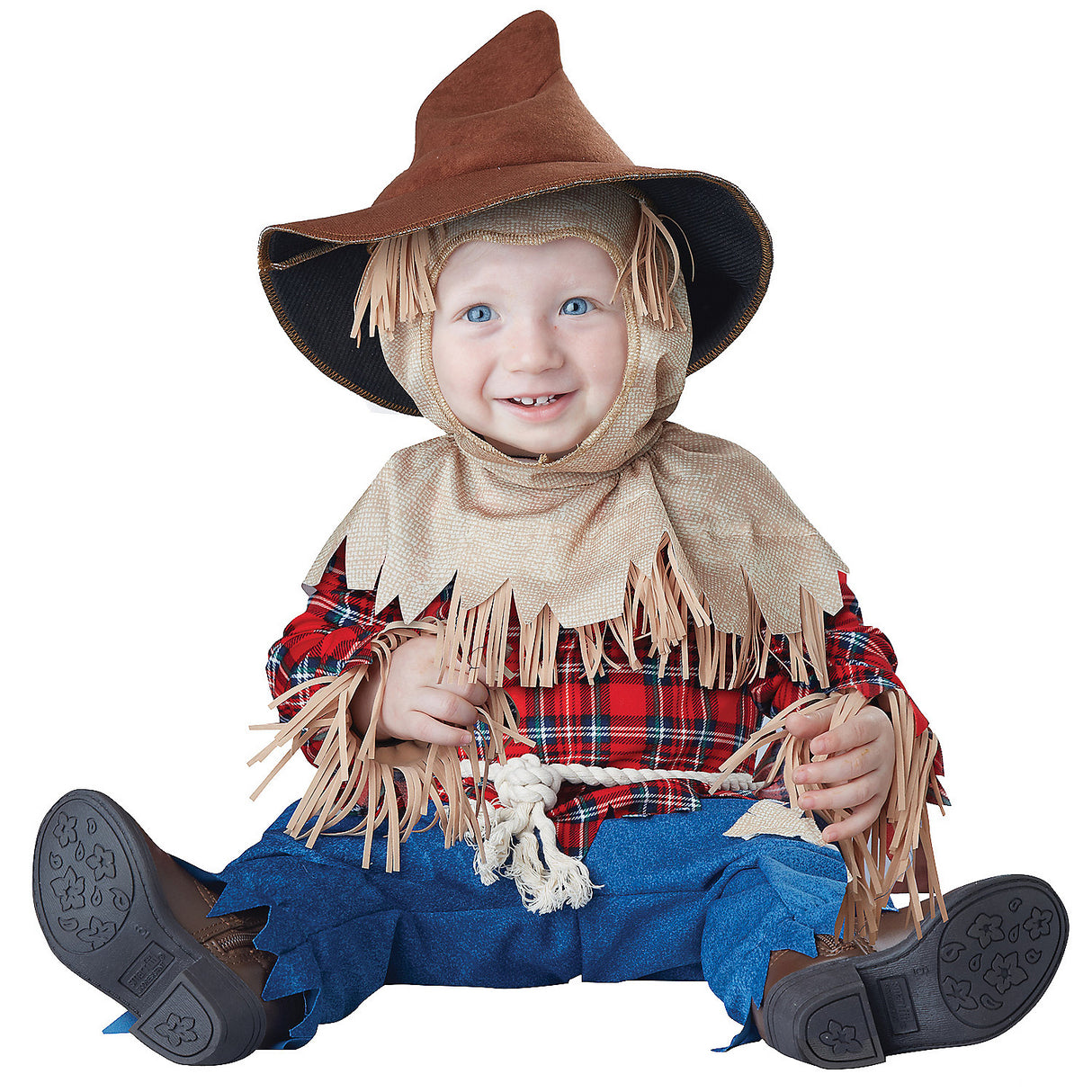Adorable Silly Scarecrow Costume for Toddlers Perfect for Halloween Photo Ops and Community Events