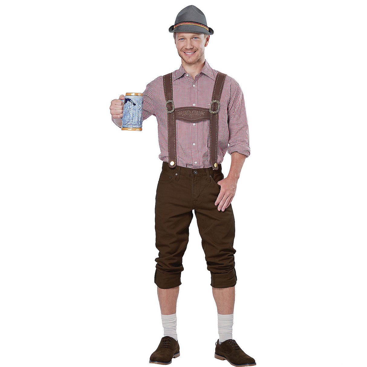 Authentic Lederhosen Kit for Oktoberfest Celebrations and Bavarian Themed Events