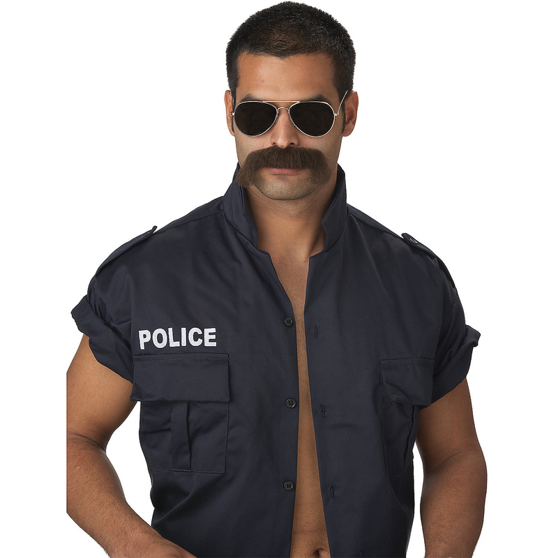 Stylish The Man Moustache for 70s Costumes Birthday Parties and Retro Events