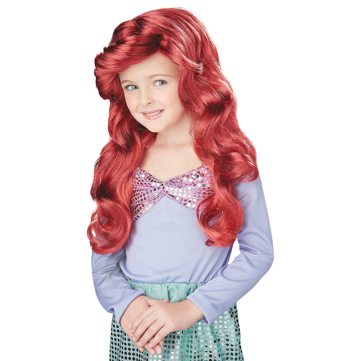 Adorable Mermaid Wig for Kids Halloween Costumes Theme Parties and Dress-Up Play